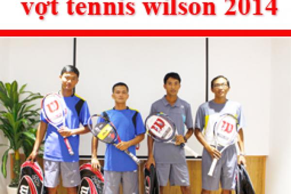 Tài trợ vợt tennis wilson cho các huấn luận viên ngày 19/05/2014